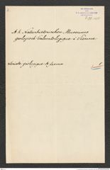 k.k. naturhistorisches Hofmuseum, Intendanzakten 1885-1896 (Hauer), Aktenzahl Z.99/1889, Seite 3